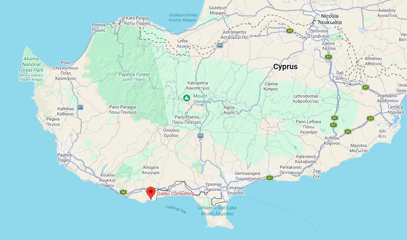 Paphos Cyprus Map